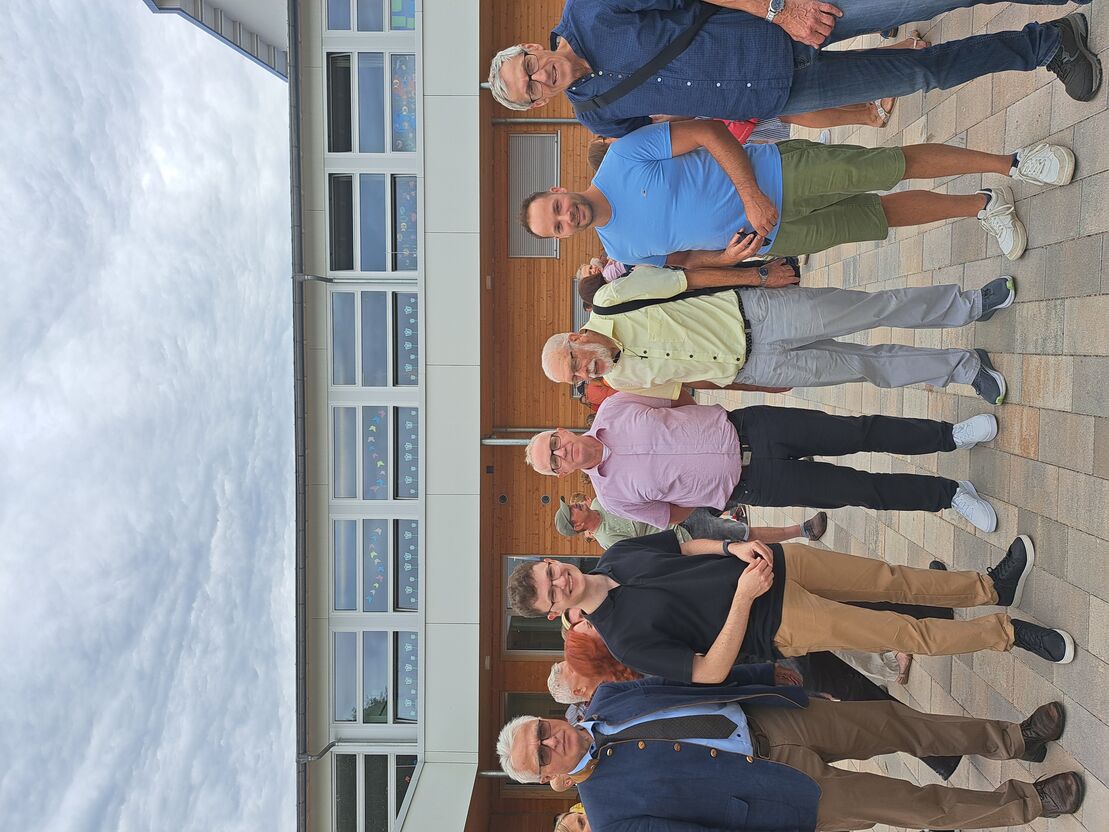 Zur Einweihung des Kindercampus in Waldbrunn Trafen sich Mitglieder aus dem SPD Ortsverein mit unserem Landtagskandidaten Patrick Haag und dem Juso-Vorsitzenden Jonas Weber